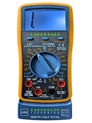 Multímetro Digital com Teste Cabo De Rede DT4300A