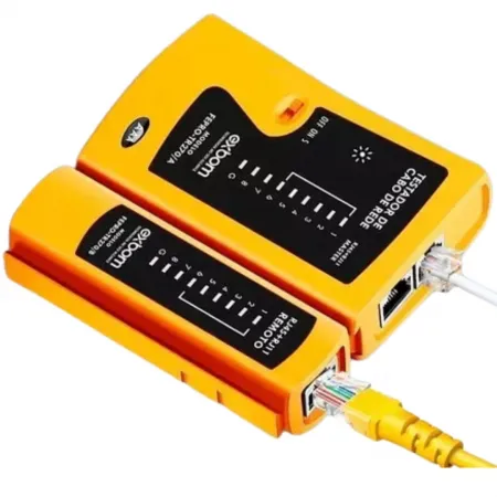 Teste Cabo de Rede RJ45 e  Telefone RJ11 Amarelo